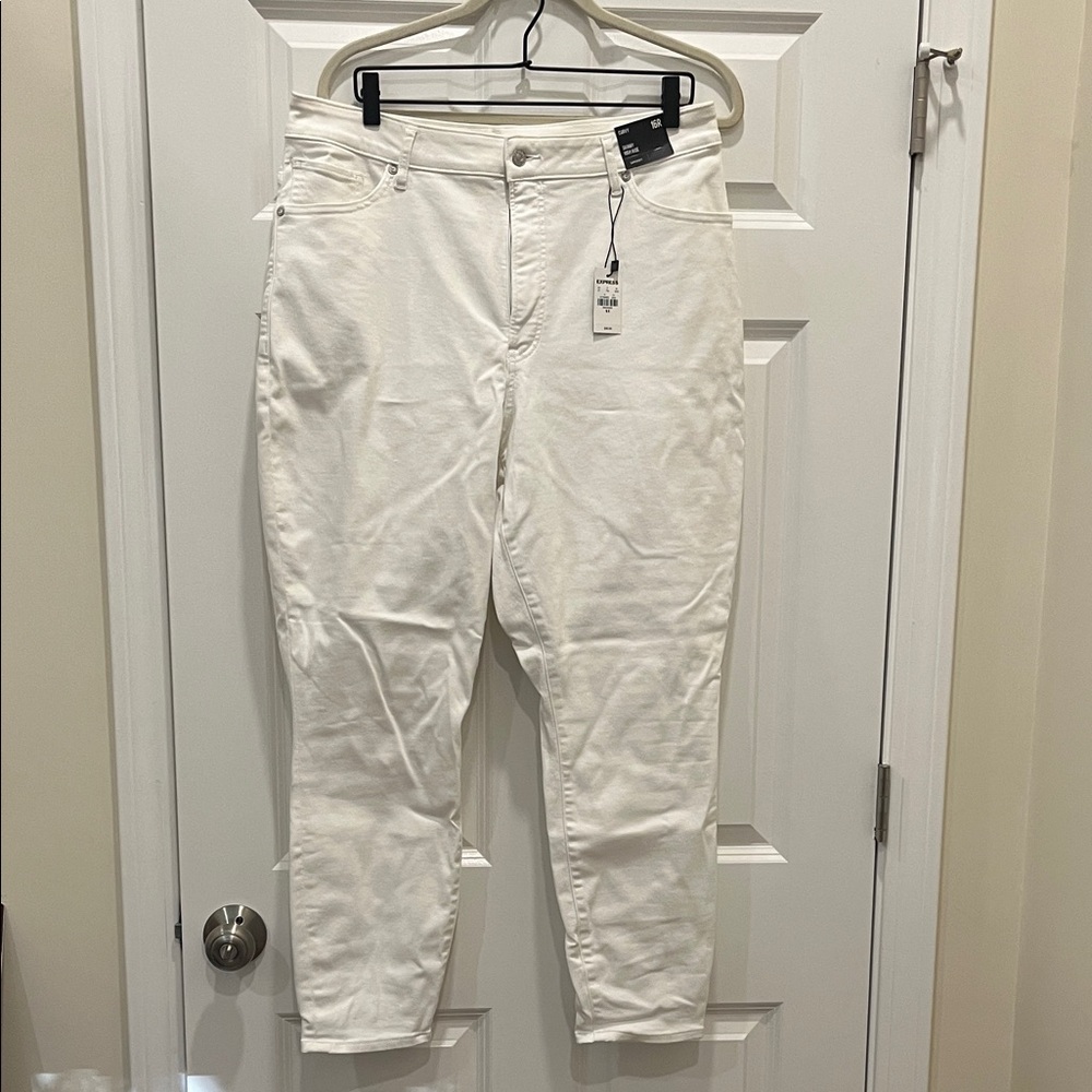 Express curvy high rise skinny jeans